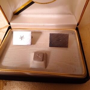 Vintage Silvertone Men's Cufflinks Set